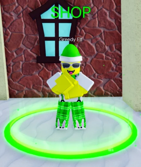 ลักษณะ NPC Greedy Elf ในเกม Blox Fruits