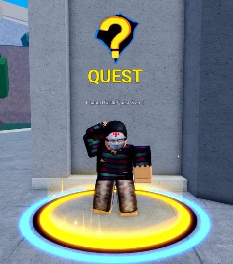 ลักษณะ NPC Haunted Castle Quest Giver 1 ในเกม Blox Fruits