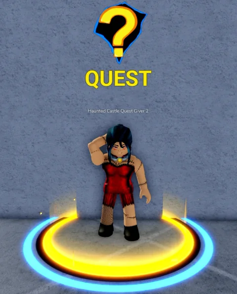 ลักษณะ NPC Haunted Castle Quest Giver 2 ในเกม Blox Fruits