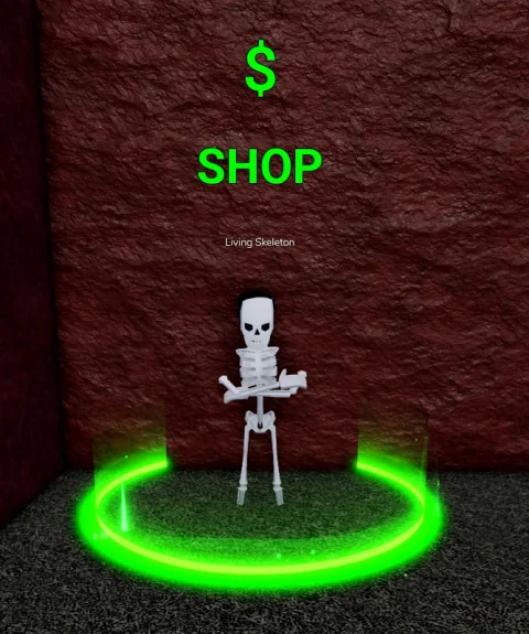 ลักษณะ NPC Living Skeleton ในเกม Blox Fruits