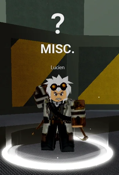 ลักษณะ NPC Lucien ในเกม Blox Fruits