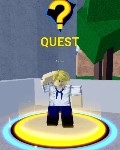 ลักษณะ NPC Marine ในเกม Blox Fruits