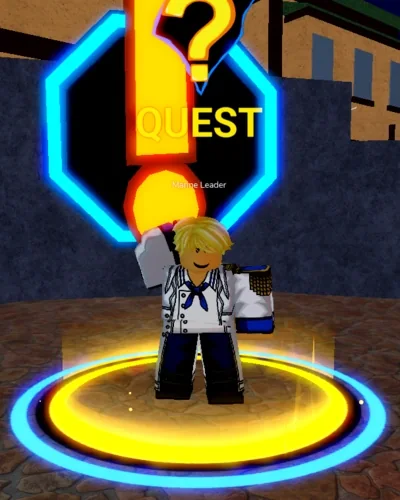 ลักษณะ NPC Marine Leader ในเกม Blox Fruits