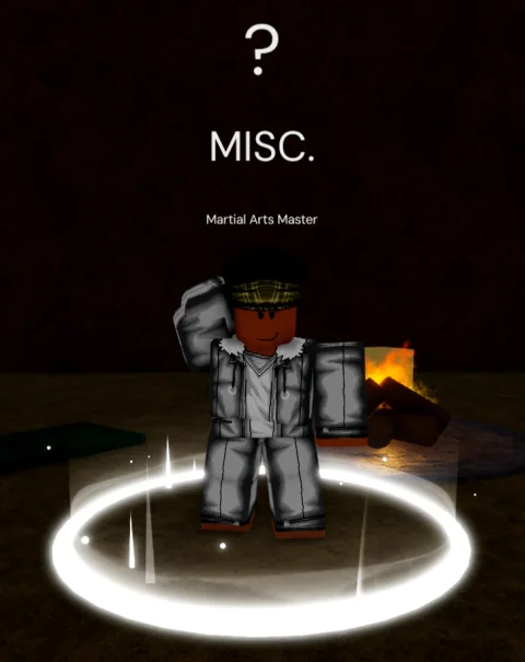 ลักษณะ NPC Martial Arts Master ในเกม Blox Fruits