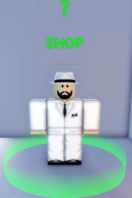 ลักษณะ NPC Master of Auras ในเกม Blox Fruits