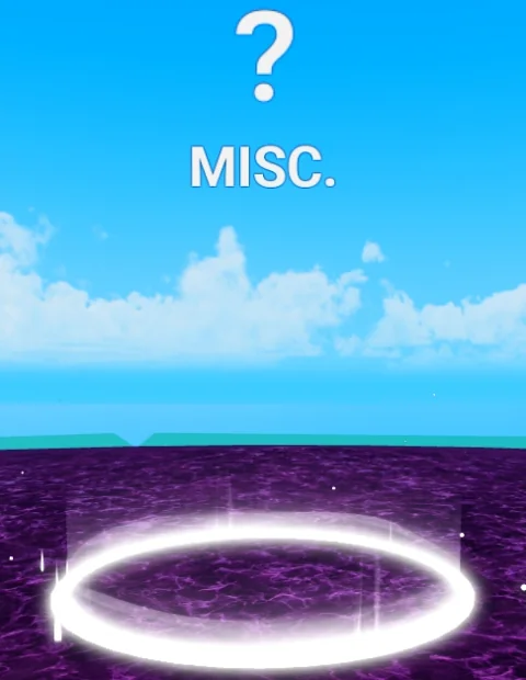 วงจุดคุย Mysterious Force ด้านนอกใน Blox Fruits