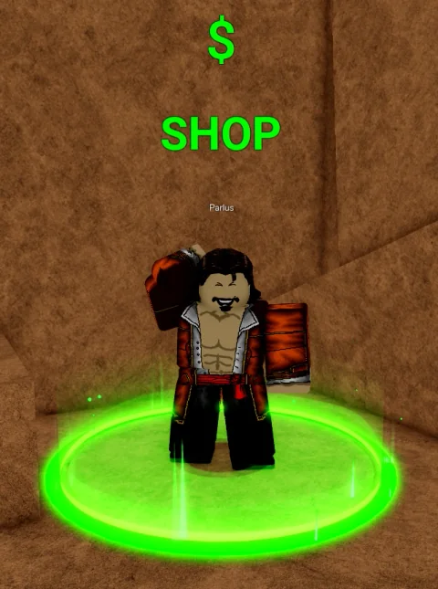ลักษณะ NPC Parlus ในเกม Blox Fruits