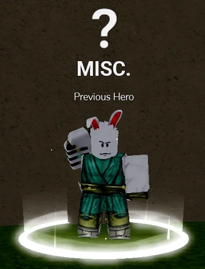 ลักษณะ NPC Previous Hero ในเกม Blox Fruits