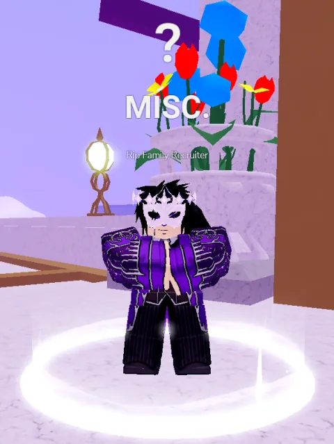 ลักษณะ NPC Rip Family Recruiter ในเกม Blox Fruits