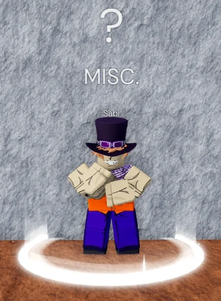 ลักษณะ NPC Sabi ในเกม Blox Fruits
