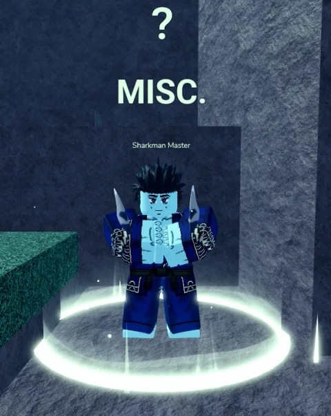 ลักษณะ NPC Sharkman Master ในเกม Blox Fruits