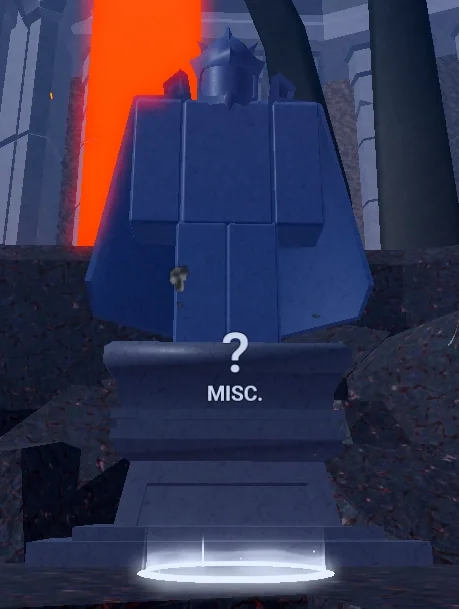 ลักษณะ NPC Statue ในเกม Blox Fruits