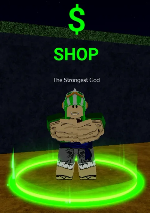 ลักษณะ NPC The Strongest God ในเกม Blox Fruits