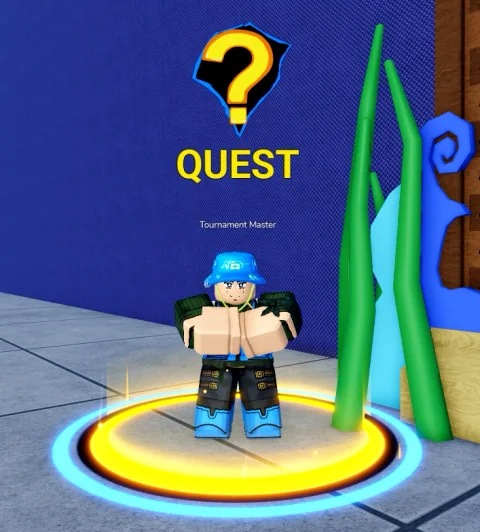 ลักษณะ NPC Tournament Master ในเกม Blox Fruits