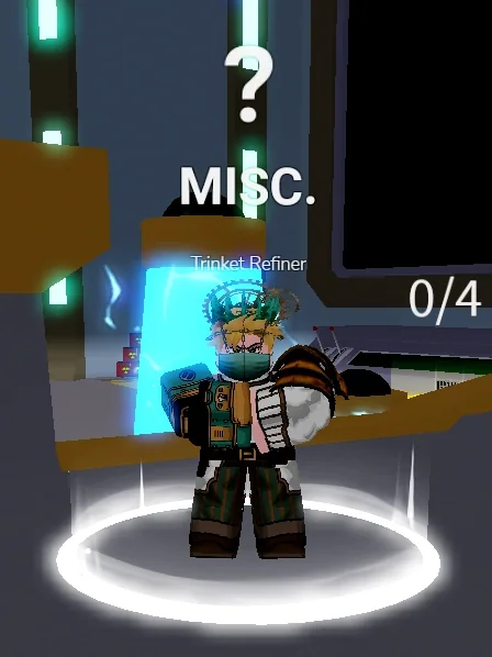 ลักษณะ NPC Trinket Refiner ในเกม Blox Fruits