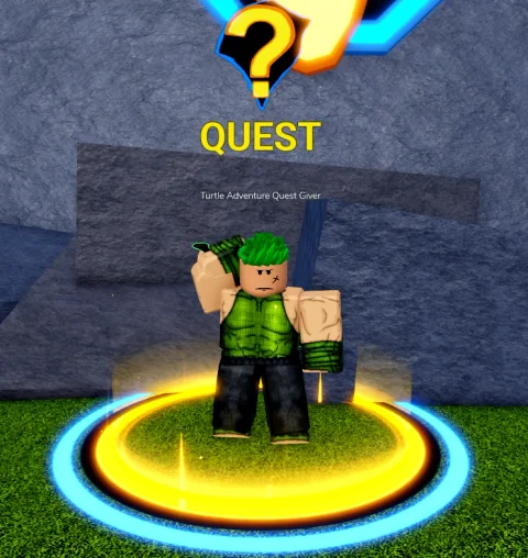 ลักษณะ NPC Turtle Adventure Quest Giver ในเกม Blox Fruits