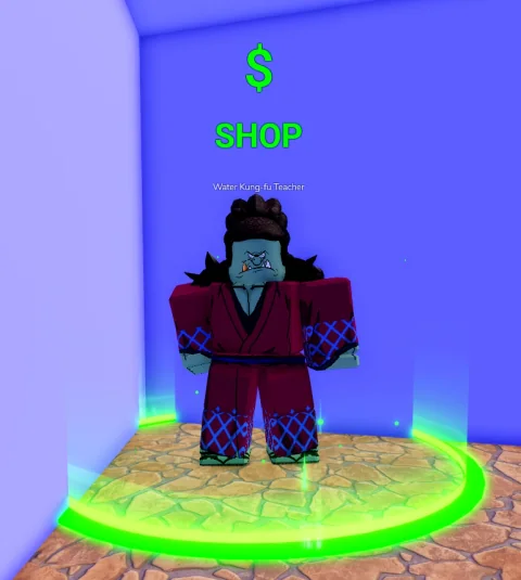ลักษณะ NPC Water Kung-fu Teacher ในเกม Blox Fruits