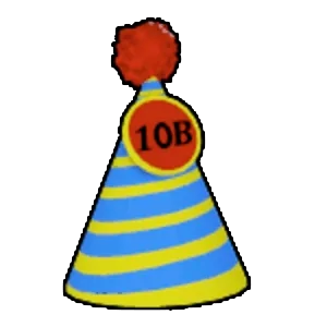 ลักษณะของ Party Hat ใน Blox Fruits