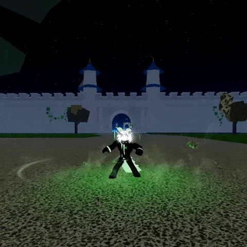 ตัวอย่างลักษณะตัวละครเมื่อใช้เผ่า Rabbit V4 ใน Blox Fruits