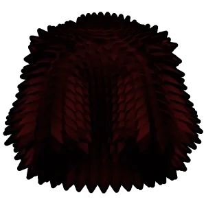 ลักษณะของ Red Spikey Coat ใน Blox Fruits