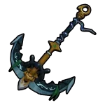 รูปร่างอาวุธ Shark Anchor ใน Blox Fruits