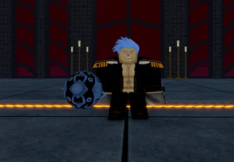ลักษณะบอสSmoke Admiral ในเกม Blox Fruits
