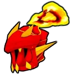 ลักษณะของ Wyvern Helmet ใน Blox Fruits