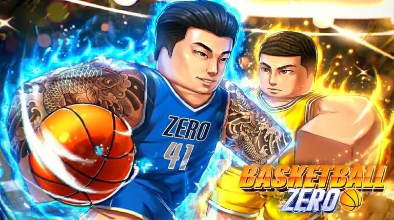 ภาพทางการ Basketball: Zero นักบาสสองคนในเสื้อสีฟ้ากับลูกบาส · Event QOL + NEW EVENT · 3326807479018062419
