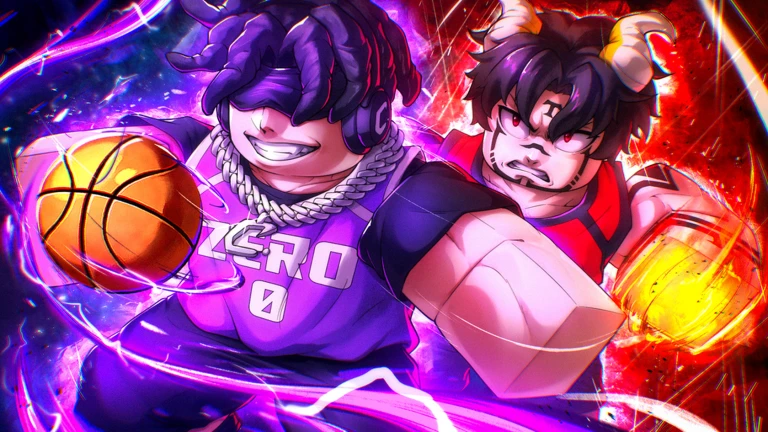 ภาพทางการ Basketball: Zero นักบาสสองคนกับแสงสีม่วงและแดง · Event HONORED VS CURSE KING · 5767853015339631348