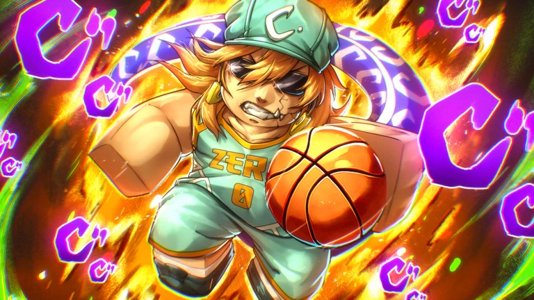 ภาพทางการ Basketball: Zero นักบาสเสื้อเขียวถือบอลในแสงเขียวม่วง · Event SCARY MONSTER (LIMITED) · 5582891480843944720