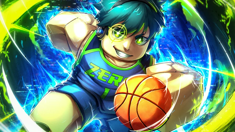 ภาพทางการ Basketball: Zero นักบาสผมเขียวกับลูกบาสในแสงเขียว · Event GENIUS STYLE + REWARDS · 5647428400696787696