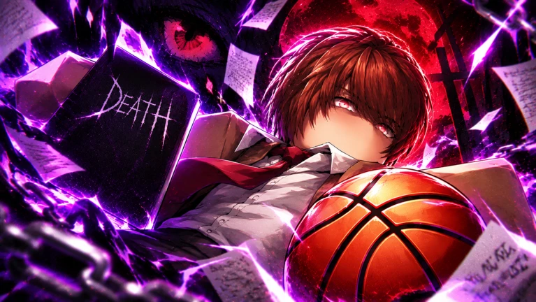 ภาพทางการ Basketball: Zero นักบาสผมแดงกับลูกบอลและเงาสีม่วง · Media Basketball: Zero · 133004957766941