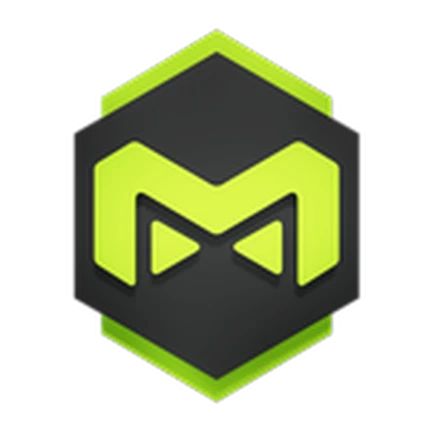 ภาพทางการ BloxStrike ตราสีดำเขียวรูปตัว M · Badge Completed Medal Quest · 3322265420611878
