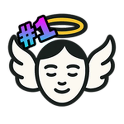 ไอคอนเทวดาสีขาวมีป้ายอันดับหนึ่ง จาก Climb and Jump Tower บน Roblox