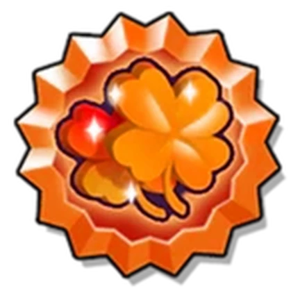 ไอคอนเหรียญโคลเวอร์สีส้ม จาก Climb and Jump Tower บน Roblox