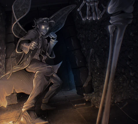 ภาพทางการ Demonology: ตัวละครสำรวจทางเดินใต้ดิน · โปสเตอร์ Event Meanwhile, in Catacombs · 9073110247517848151