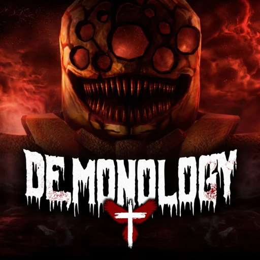 ภาพทางการ Demonology: หน้าสิ่งมีชีวิตสีแดงกับโลโก้ Demonology · Place Job Site · 18794863104