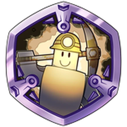 ไอคอน Badge Miner ID 2275126388955546 ทาง Roblox