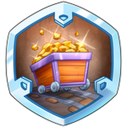 ไอคอน Badge Mine Gold ID 1293241245971186 ทาง Roblox
