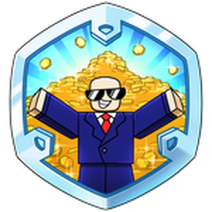 ไอคอน Badge Rich Get Richer ID 4487042389902765 ทาง Roblox