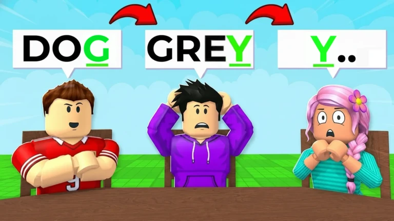 ภาพทางการ Finish The Word! ตัวละครสามคนต่อคำ DOG ไป GREY และตัว Y · Media Finish The Word! · 79791918654761
