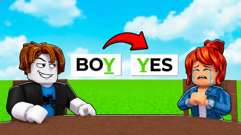 ภาพทางการ Finish The Word! ตัวละครสองคนต่อคำ BOY ไป YES · Media Finish The Word! · 80553764228178