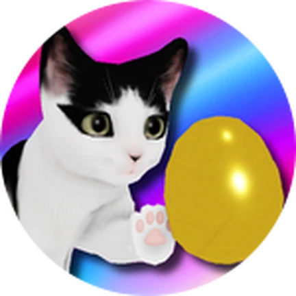 ภาพทางการ Kitten Game ไอคอน Badge Egg Hunter 2025 ในธีมแมว · Badge Egg Hunter 2025 · 1789312282471229