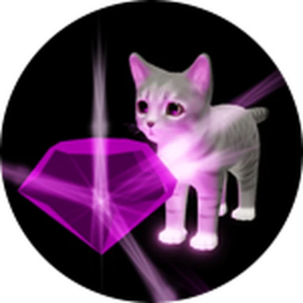 ภาพทางการ Kitten Game ไอคอน Badge Amethyst Breaker ในธีมแมว · Badge Amethyst Breaker · 165653861132241
