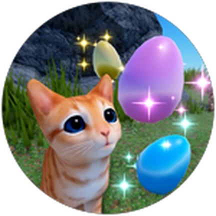 ภาพทางการ Kitten Game ไอคอน Badge Egg Hunter ในธีมแมว · Badge Egg Hunter · 1716551672485373