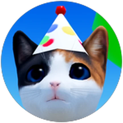 ภาพทางการ Kitten Game ไอคอน Badge Birthday 2024 ในธีมแมว · Badge Birthday 2024 · 2181056693998502
