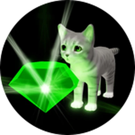 ภาพทางการ Kitten Game ไอคอน Badge Emerald Breaker ในธีมแมว · Badge Emerald Breaker · 2056756631991227