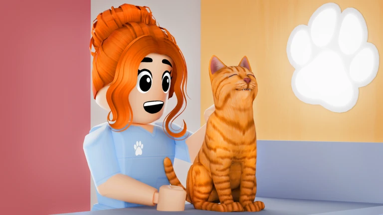 ผู้ดูแลข้างแมวสีน้ำตาล จาก Maple Hospital ของ Marizma Games บน Roblox