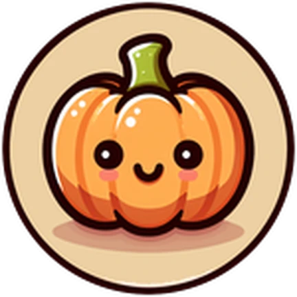 ไอคอน Badge Halloween ของ NewSmith แสดงฟักทองฮาโลวีน