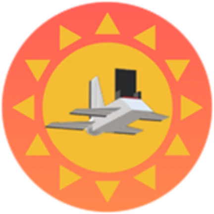 ภาพทางการ Plane Crazy ไอคอน Summer Event รูปเครื่องบินกับดวงอาทิตย์ · Badge Summer Event Completion · 2124480035